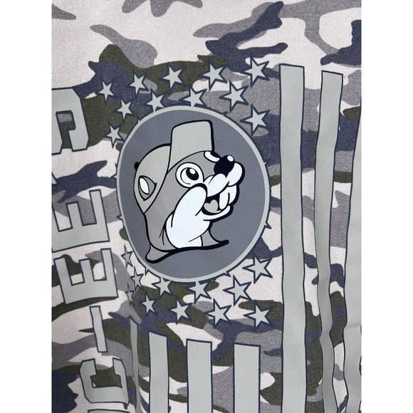 BUC-EE'S Camo Hoodie Adult Large Graphic Print Front/Back Souvenir Sweatshirt - Picture 6 of 12